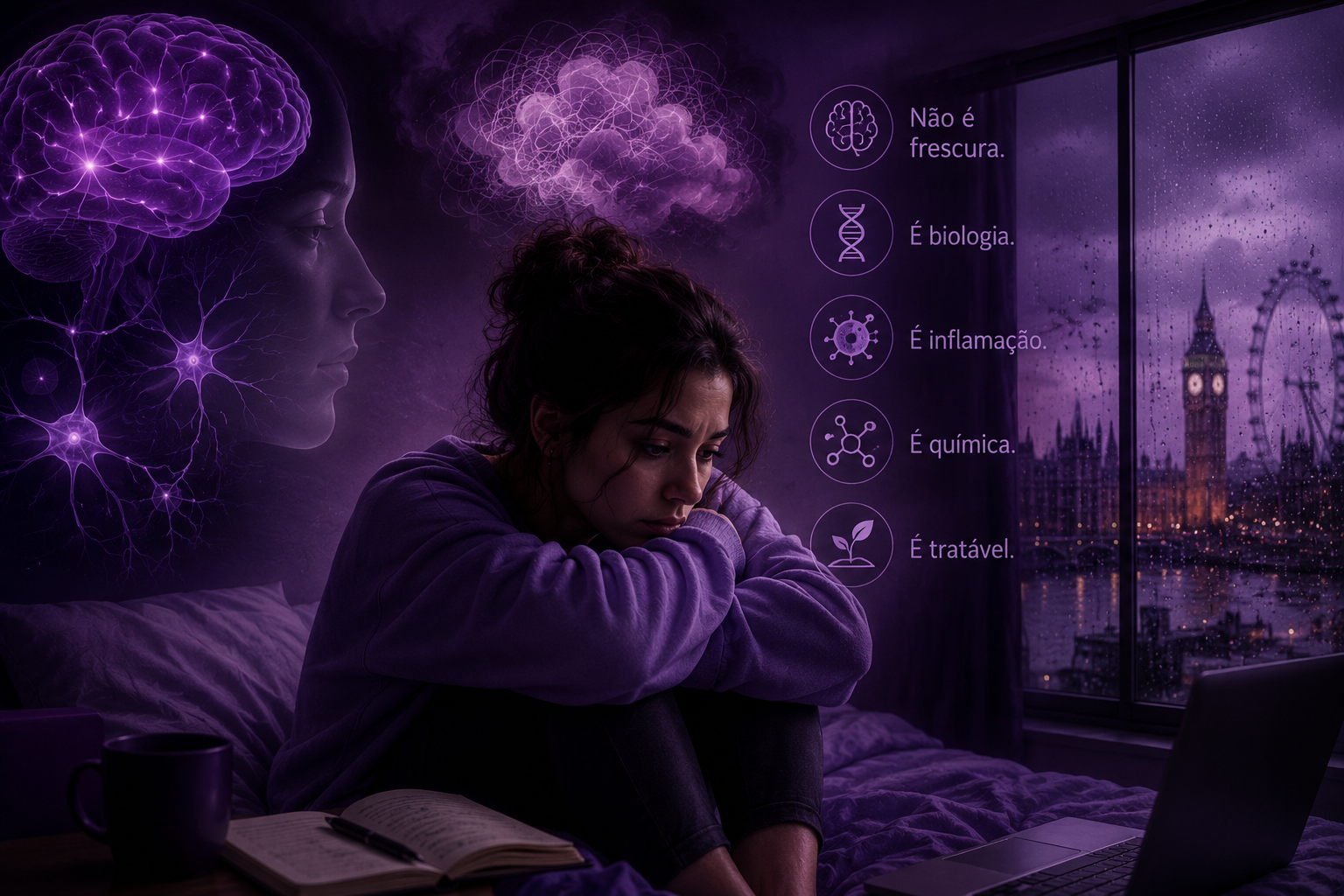Ansiedade Noturna: por que tudo piora de madrugada? O caso de Gabriel
